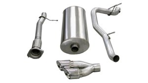 Cadillac Escalade ESV Performance Exhaust - Single Side Exit - CORSA Performance - Cat Back Sport - Polished - `07-`10